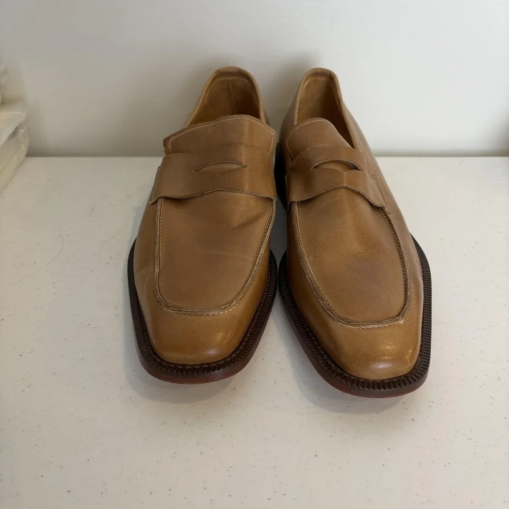 Fabio‎ De Marco Shoes Mens Size 43 Leather Loafers Made in Italy Dress Classic